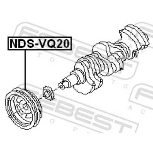 Remenica kľukového hriadeľa NDS-VQ20 /FEBEST/ - obr. 1
