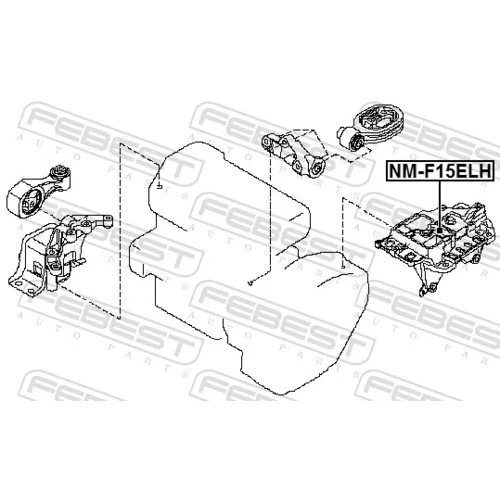 Uloženie motora FEBEST NM-F15ELH - obr. 1