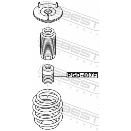 Doraz odpruženia PGD-407F /FEBEST/ - obr. 1