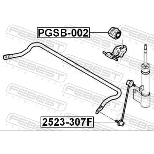 Uloženie priečneho stabilizátora FEBEST PGSB-002 - obr. 1