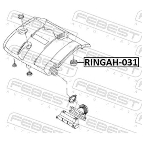 Tesnenie, Obal vzduch. filtra FEBEST RINGAH-031 - obr. 1