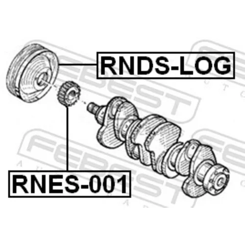 Remenica kľukového hriadeľa FEBEST RNDS-LOG - obr. 1