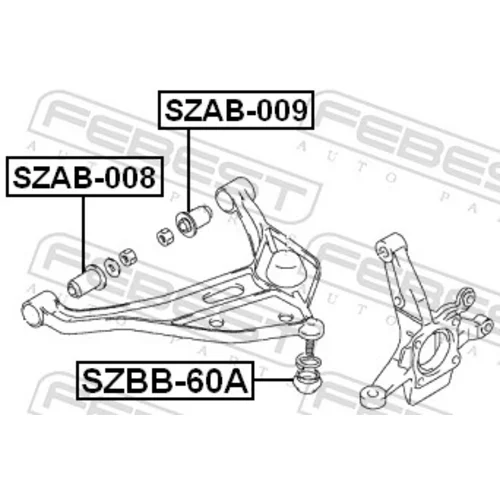 Uloženie riadenia FEBEST SZAB-009 - obr. 1