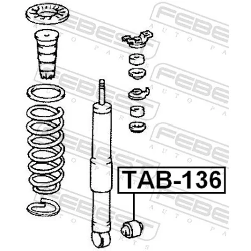 Puzdro, tlmič FEBEST TAB-136 - obr. 1