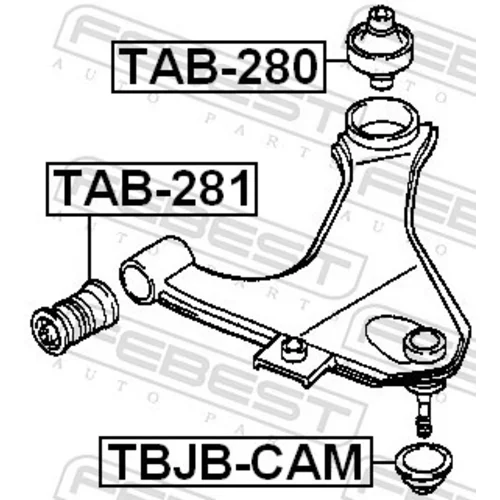 Uloženie riadenia FEBEST TAB-280 - obr. 1