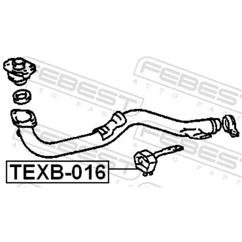 Montážna sada pre výfukový systém FEBEST TEXB-016 - obr. 1