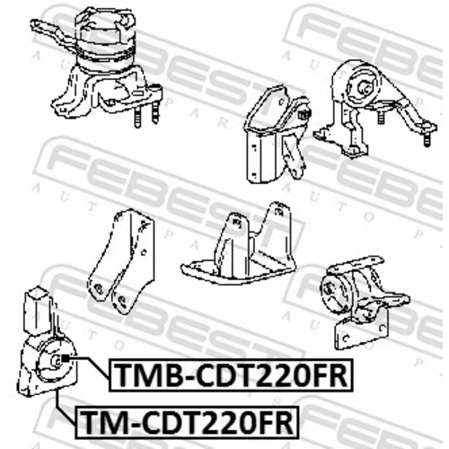 Uloženie motora FEBEST TMB-CDT220FR - obr. 1