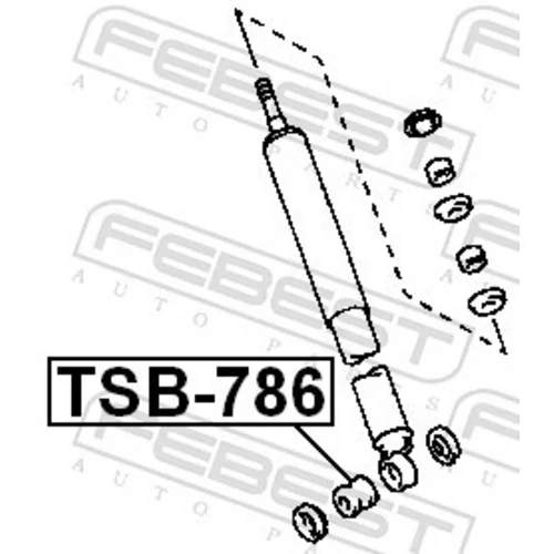 Vymedzovacia trubka pre tlmič pérovania FEBEST TSB-786 - obr. 1