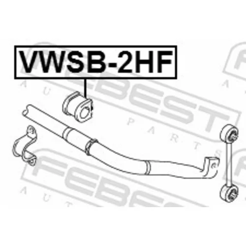 Uloženie priečneho stabilizátora FEBEST VWSB-2HF - obr. 1