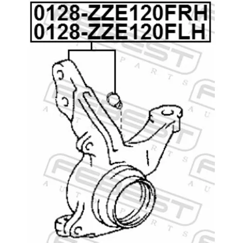 Čap nápravy zavesenia kolies FEBEST 0128-ZZE120FLH - obr. 1