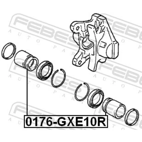 Piest brzdového strmeňa FEBEST 0176-GXE10R - obr. 1