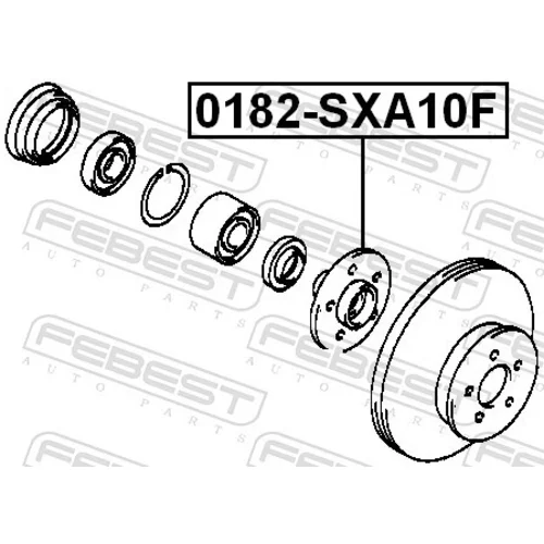 Náboj kolesa FEBEST 0182-SXA10F - obr. 1