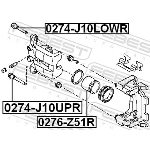 Piest brzdového strmeňa FEBEST 0276-Z51R - obr. 1