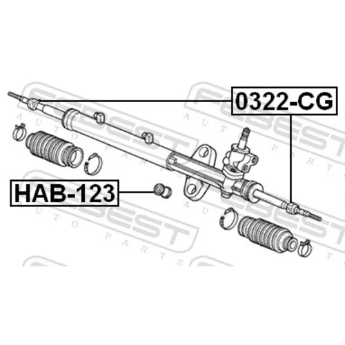 Axiálny čap tiahla riadenia FEBEST 0322-CG - obr. 1