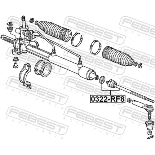 Axiálny čap tiahla riadenia FEBEST 0322-RF8 - obr. 1