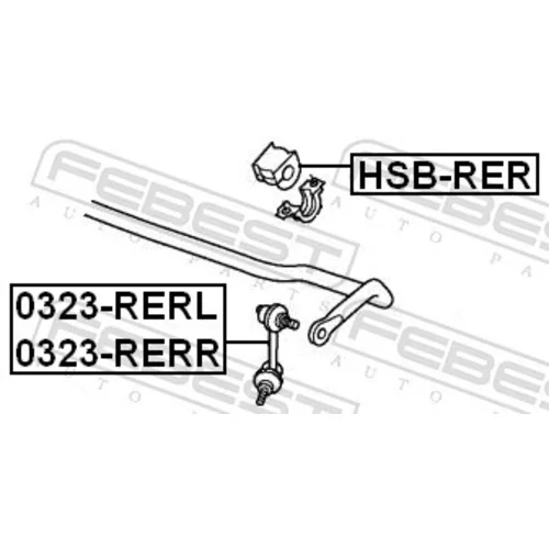 Tyč/Vzpera stabilizátora FEBEST 0323-RERR - obr. 1