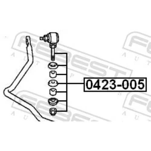 Tyč/Vzpera stabilizátora FEBEST 0423-005 - obr. 1