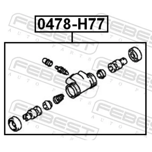 Brzdový valček kolesa FEBEST 0478-H77 - obr. 1