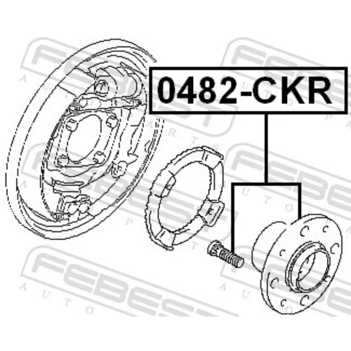 Náboj kolesa 0482-CKR /FEBEST/ - obr. 1