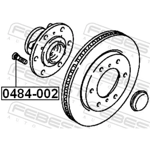 Čap kolesa FEBEST 0484-002 - obr. 1