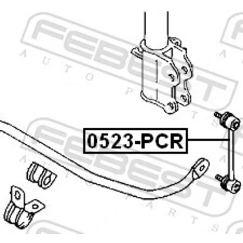 Tyč/Vzpera stabilizátora 0523-PCR /FEBEST/ - obr. 1