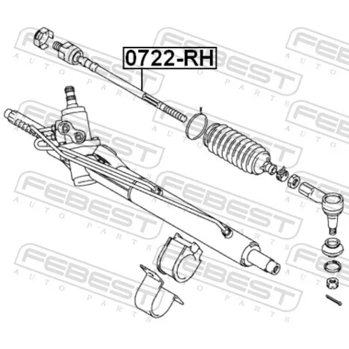 Axiálny čap tiahla riadenia 0722-RH /FEBEST/ - obr. 1