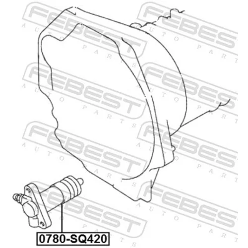 Pomocný spojkový valec FEBEST 0780-SQ420 - obr. 1