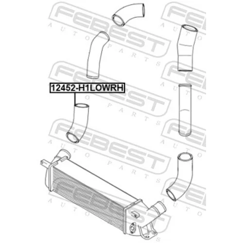 Hadica plniaceho vzduchu FEBEST 12452-H1LOWRH - obr. 1