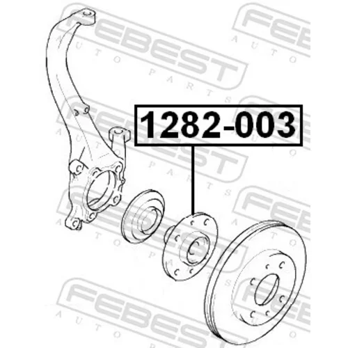 Náboj kolesa FEBEST 1282-003 - obr. 1