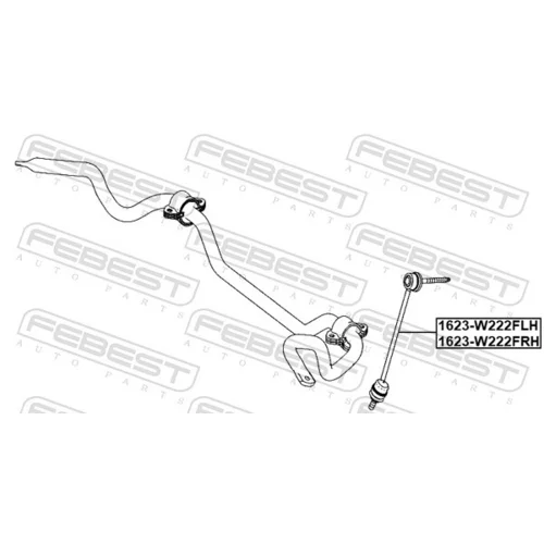 Tyč/Vzpera stabilizátora 1623-W222FRH /FEBEST/ - obr. 1