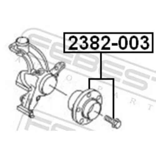 Náboj kolesa FEBEST 2382-003 - obr. 1