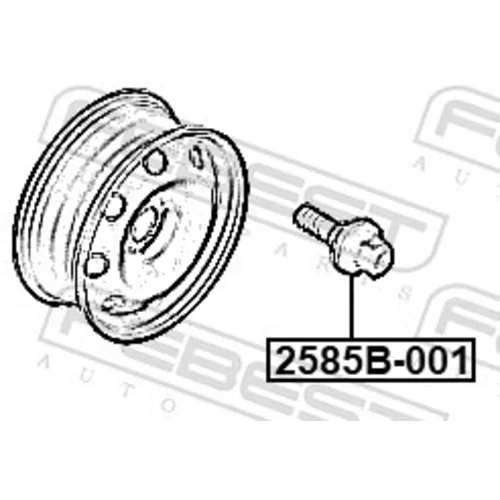 Čap kolesa FEBEST 2585B-001 - obr. 1