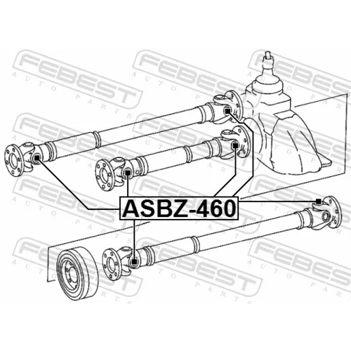 K?b, k?bový hriade? ASBZ-460 /FEBEST/ - obr. 1