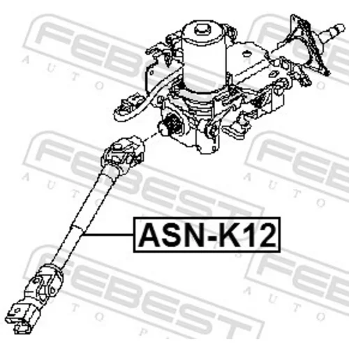 Hriadeľ riadenia FEBEST ASN-K12 - obr. 1