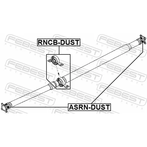 Kĺb pozdĺžneho hriadeľa FEBEST ASRN-DUST - obr. 1