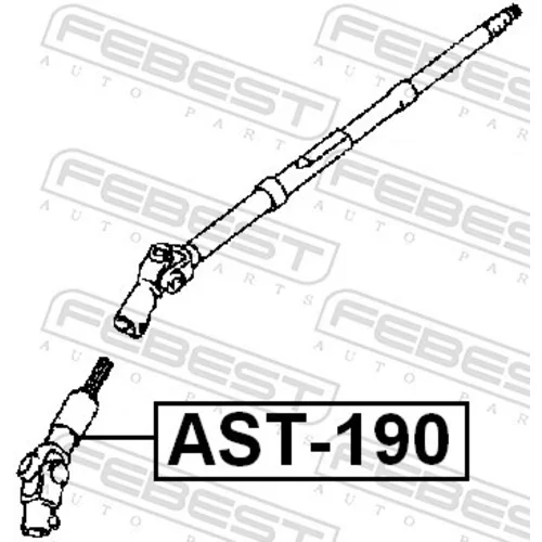 Hriadeľ riadenia FEBEST AST-190 - obr. 1