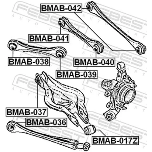 Uloženie riadenia FEBEST BMAB-036 - obr. 1