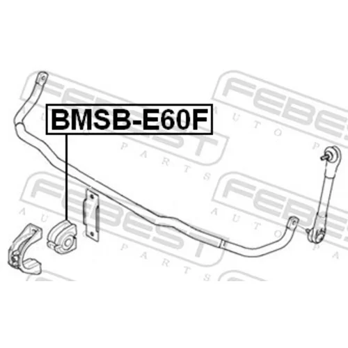 Uloženie priečneho stabilizátora FEBEST BMSB-E60F - obr. 1