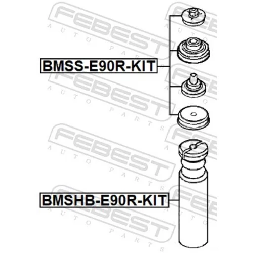 Opravná sada horného uloženia tlmiča FEBEST BMSS-E90R-KIT - obr. 1