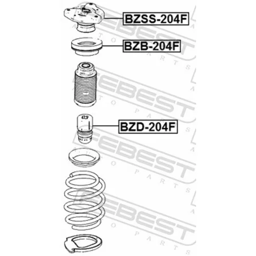 Ložisko pružnej vzpery FEBEST BZSS-204F - obr. 1