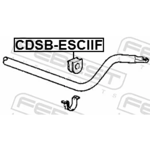 Uloženie priečneho stabilizátora FEBEST CDSB-ESCIIF - obr. 1