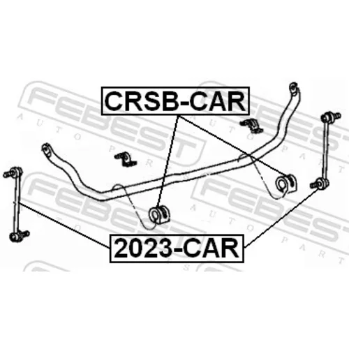 Uloženie priečneho stabilizátora CRSB-CAR /FEBEST/ - obr. 1