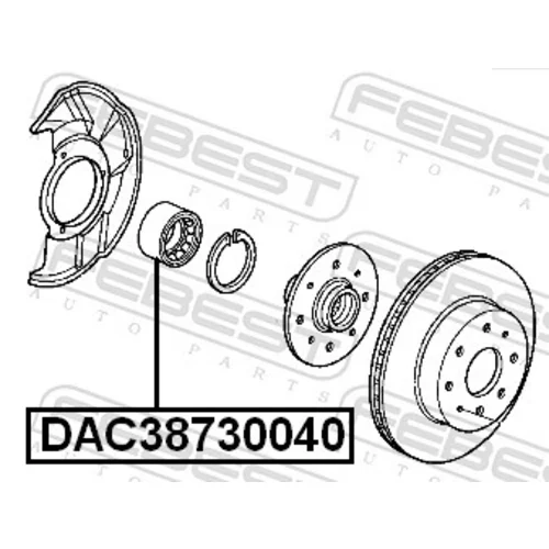 Ložisko kolesa DAC38730040 /FEBEST/ - obr. 1