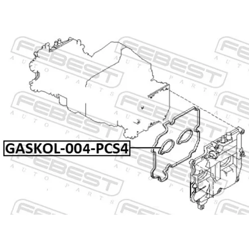 Tesniaci krúžok otvoru pre zap.sviečku FEBEST GASKOL-004-PCS4 - obr. 1