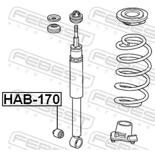 Puzdro, tlmič FEBEST HAB-170 - obr. 1