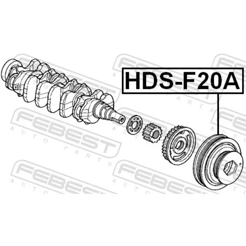 Remenica kľukového hriadeľa FEBEST HDS-F20A - obr. 1