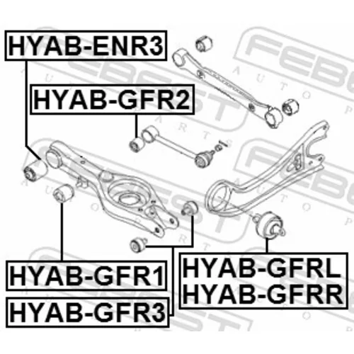 Uloženie riadenia FEBEST HYAB-GFR1 - obr. 1