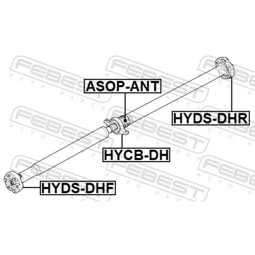 Kĺb pozdĺžneho hriadeľa FEBEST HYDS-DHF - obr. 1