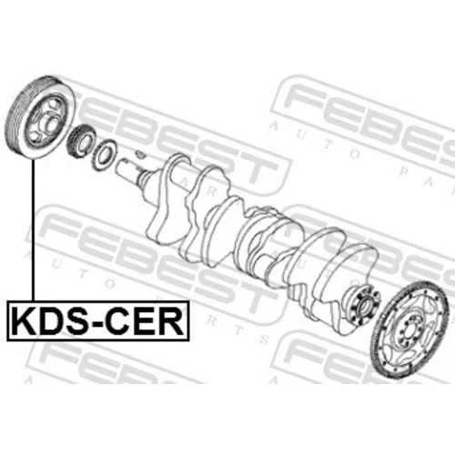 Remenica kľukového hriadeľa KDS-CER /FEBEST/ - obr. 1