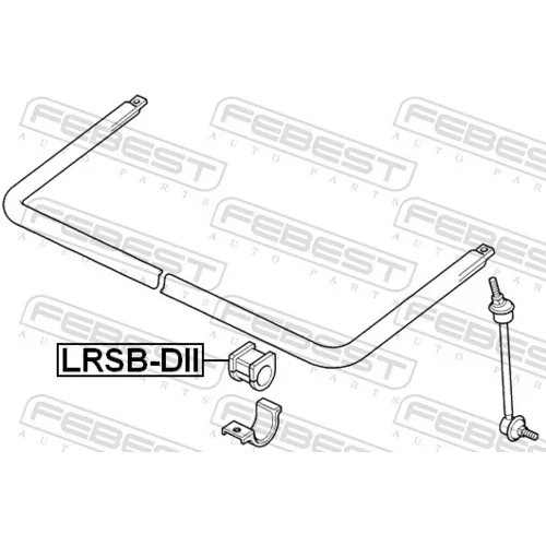 Uloženie priečneho stabilizátora FEBEST LRSB-DII - obr. 1